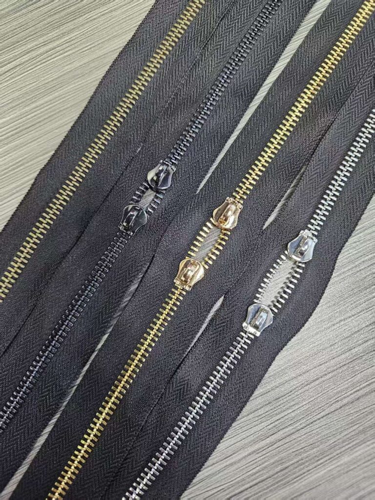 Factory Custom No. 5 Metal Zipper, Gold Tooth Brass Y Tooth Diy Thickened Cloth Edge Long Zipper factory custom no. 5 metal zipper, gold tooth brass y tooth diy thickened cloth edge long zipper