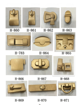 Handbag Lock Hardware Metal Bag Lock Handbag Decorations Bag Parts Accessories Bags Handbag Turn Lock