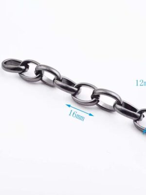 Aluminum Chain Gold Metal Chain Strap for Handbag Shiny Metal Chain for Women Leather Bag Big Long Chain Strap Accessories