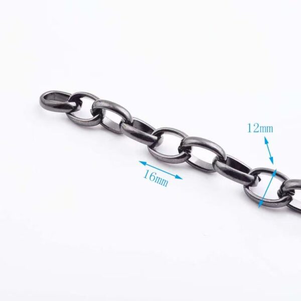 Aluminum Chain Gold Metal Chain Strap for Handbag Shiny Metal Chain for Women Leather Bag Big Long Chain Strap Accessories new product custom metal handbag chains for bag handle (复制)