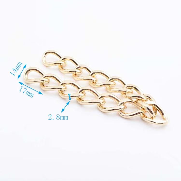 aluminum chain gold metal chain strap for handbag shiny metal chain for women leather bag big long chain strap accessories (复制) aluminum chain gold metal chain strap for handbag shiny metal chain for women leather bag big long chain strap accessories (复制)