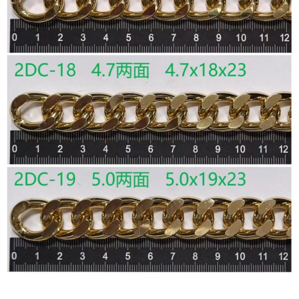 High Quality Durable Metal Aluminum Chain Wholesale Handbag Messenger Bag Hardware Accessories factory direct sale six sided ground aluminum chains, hardware metal accessories for bags, handbags, shoes and boots (复制)