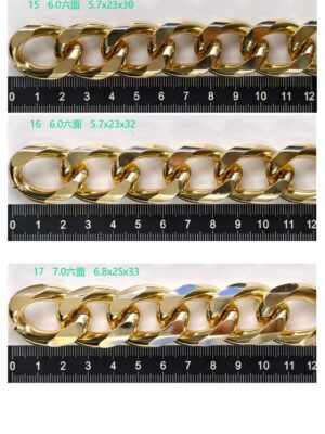 Wholesale Handbag Purse Aluminum Light Gold Chain for Shoulder Bag Chain Bag Accessories Decorative