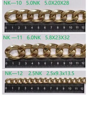 Light Gold Color Plated Aluminum Chains for Bag /Handbag /Purse