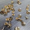 Quality Round Shape Metal Solid Brass Double Cap Rivets for Handbags wholesale price spring snap hooks with keychain rings metal lobster claw clasps diy alloy connector accessories for bags keys