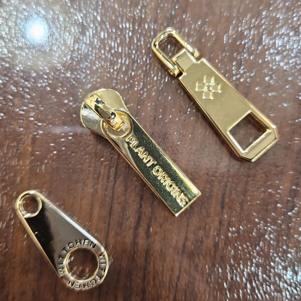 Custom Bag Zipper Slider Designer Metal Zipper Pull Tab Head Silver Custom Brand Logo Metal Zipper Head custom bag zipper slider designer metal zipper pull tab head silver custom brand logo metal zipper head