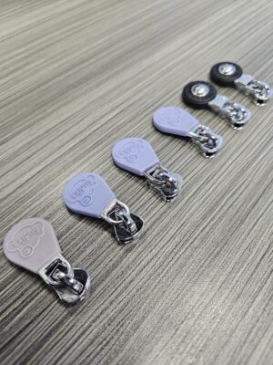 Custom Logo Embossed Soft PVC Silicone Zipper Sliders Zinc Alloy Plated Zipper Pulls