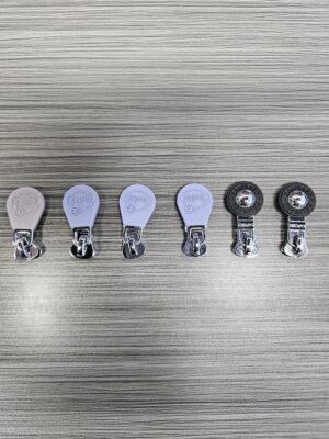 Custom Logo Embossed Soft PVC Silicone Zipper Sliders Zinc Alloy Plated Zipper Pulls