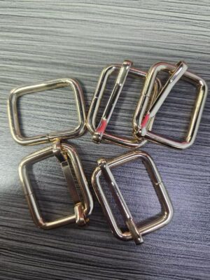 Factory Direct Customize Metal Iron Square Ring Buckle Adjuster Shape Bag Accessories for Handbag Strap Hardware