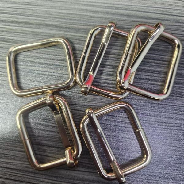 Factory Direct Customize Metal Iron Square Ring Buckle Adjuster Shape Bag Accessories for Handbag Strap Hardware factory wholesale iron metal adjustable buckle ring durable square ring metal d ring for hardware accessories (复制)