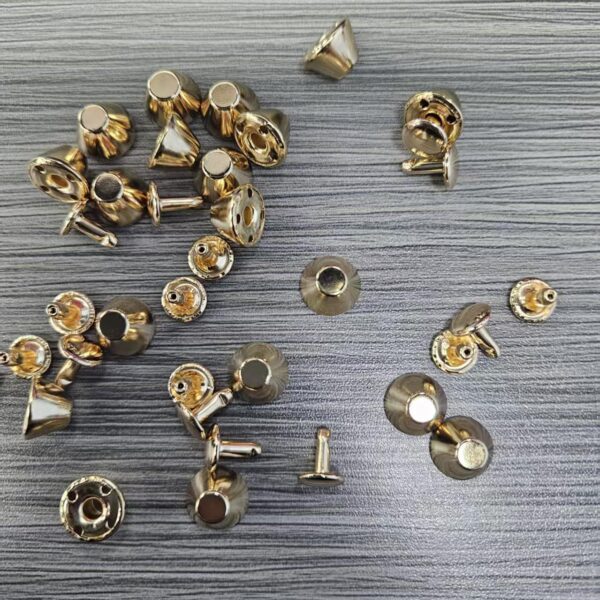 High Quality Custom Brass Mushroom Rivets Metal Rivets for Bags Special Bag Parts & Accessories factory direct customize metal iron square ring buckle adjuster shape bag accessories for handbag strap hardware (复制)