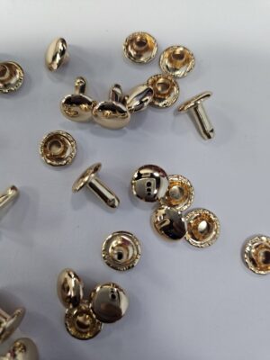 High Quality Brass Metal Snap Buttons and Rivets Hot Sale Rivets for Leather