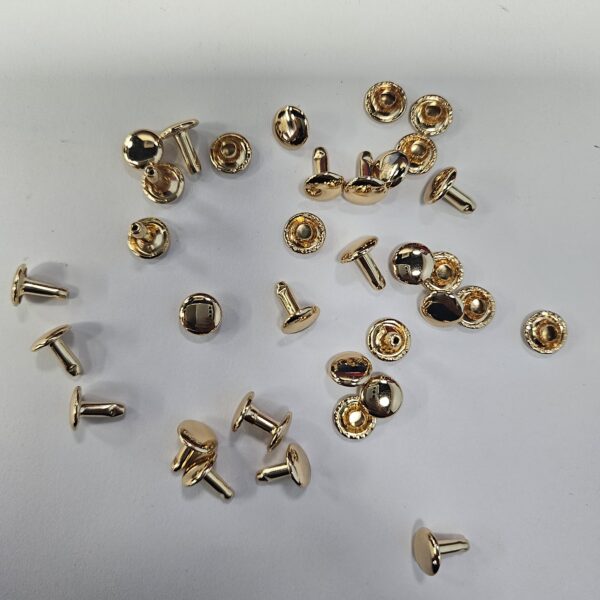 High Quality Brass Metal Snap Buttons and Rivets Hot Sale Rivets for Leather brass mushroom rivets metal rivets for bags special bag parts & accessories snap rivet (复制)