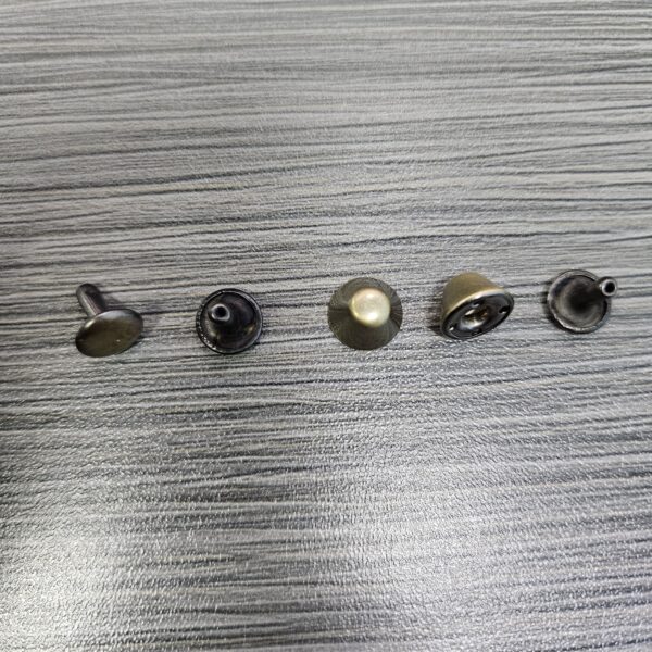 High End Handbag Double Rivets Custom Decorative Metal Button Rivets Custom Metal Rivets for Bags high quality brass metal snap buttons and rivets hot sale rivets for leather (复制)