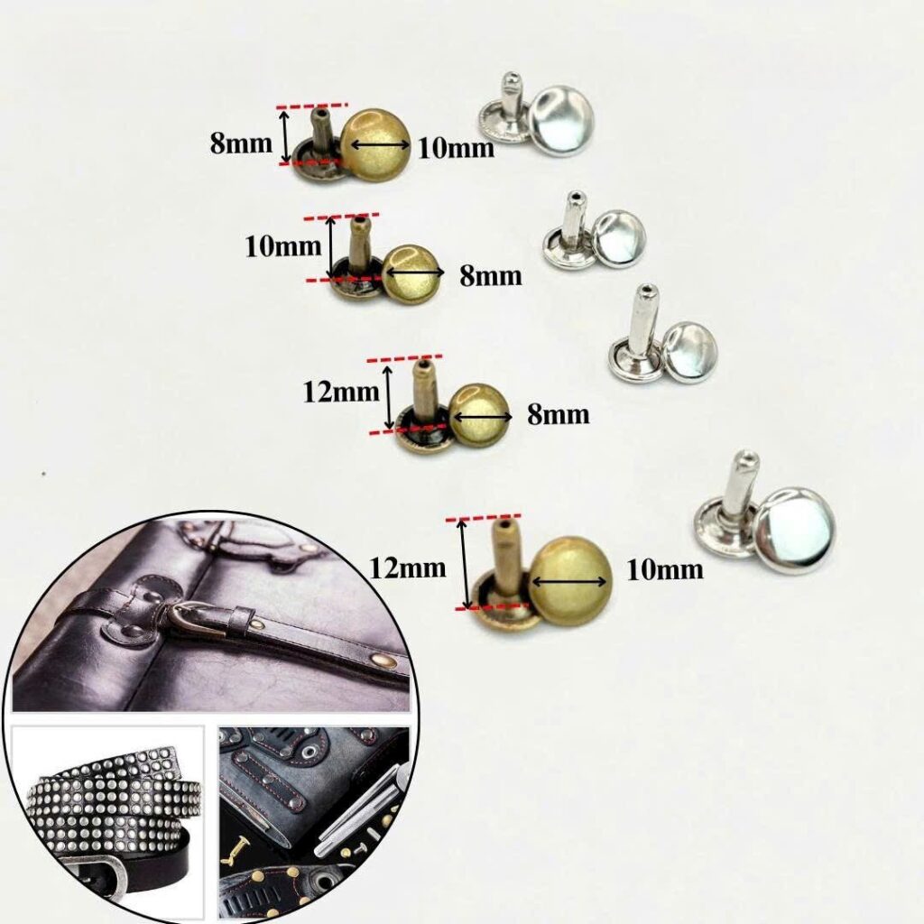 Wholesale Double Cap River Single Cap River Cheap Metal Jeans Rivet For Shoes Bag Clothing 10mm 12mm 15mm metal studs rivet bag accessories purse bag feet (复制)