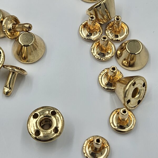 Custom Size Brass Decorative Silver Black Gold Rivet Double Cap Rivet Stud For Leather Craft Bag Shoe Handbag custom size brass decorative silver black gold rivet double cap rivet stud for leather craft bag shoe handbag