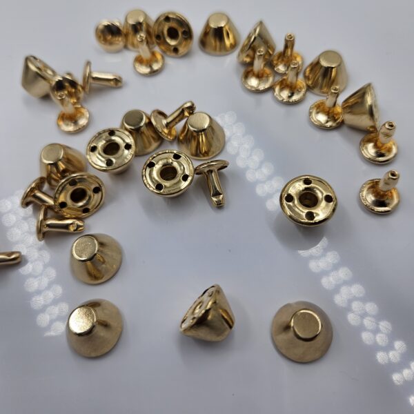 Custom Size Brass Decorative Silver Black Gold Rivet Double Cap Rivet Stud For Leather Craft Bag Shoe Handbag custom size brass decorative silver black gold rivet double cap rivet stud for leather craft bag shoe handbag