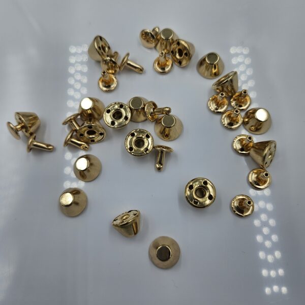 Custom Size Brass Decorative Silver Black Gold Rivet Double Cap Rivet Stud For Leather Craft Bag Shoe Handbag custom size brass decorative silver black gold rivet double cap rivet stud for leather craft bag shoe handbag