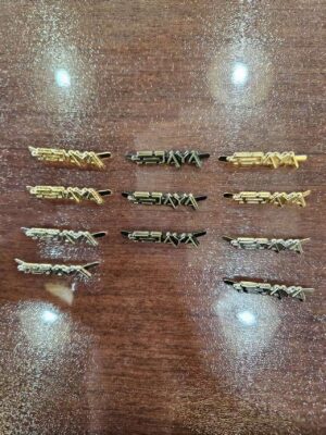 Embossed Logo Custom Metal Fastener for Garments Brand Gold Custom Tags Metal Clothing