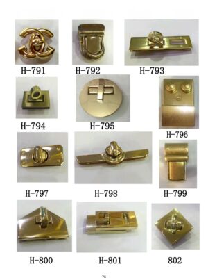 Metal Bag Folding Lock Clasp Closure Catch Buckles Leather Craft Women Bag Purse Handbag Accessories