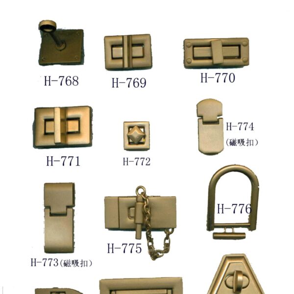 metal bag folding lock clasp closure catch buckles leather craft women bag purse handbag accessories (复制)