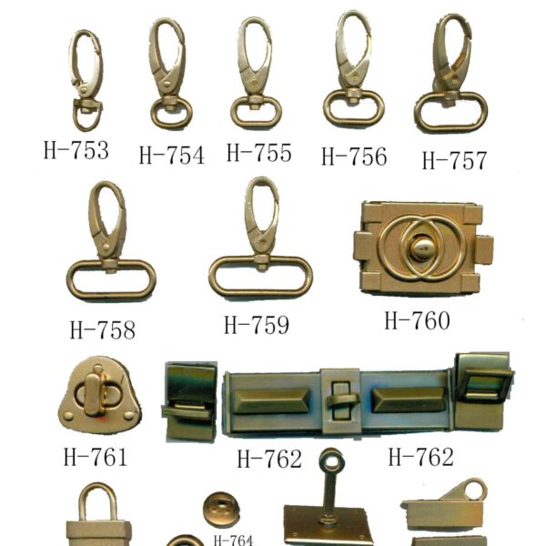 other bag parts & accessories ladies handbag twist lock rose gold metal bag lock