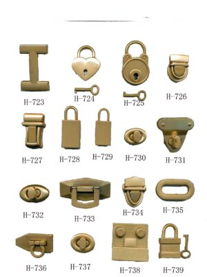 Other Bag Parts & Accessories Ladies Handbag Twist Lock Rose Gold Metal Bag Lock