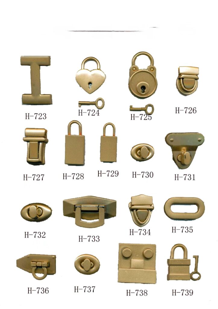 other bag parts & accessories ladies handbag twist lock rose gold metal bag lock