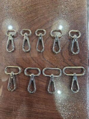 Custom 12mm Circle Shape Handbag Adjustable Strap Hook Good Quality Metal Snap Hooks