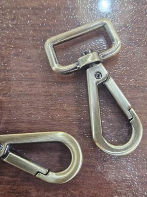 Zinc Alloy Snap Hook | Auto-Locking Swivel for Pet Leash | 20mm Nickel Plated