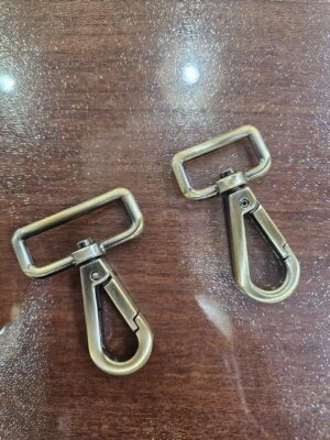 Zinc Alloy Snap Hook | Auto-Locking Swivel for Pet Leash | 20mm Nickel Plated