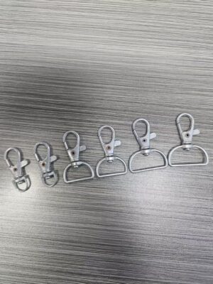 Mini Zinc Alloy Snap Hook | Lightweight Clip for DIY Crafts & Wallet | Brushed Finish