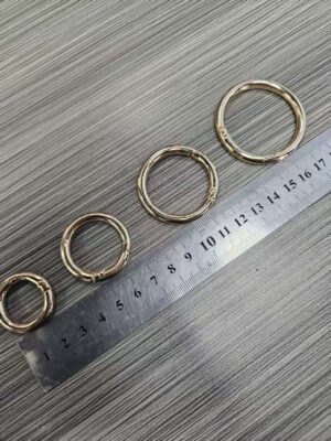 Zinc Alloy Spring Ring | Push Gate Clasp for Handbag Strap | Nickel Plated