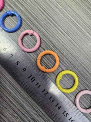 zinc die cast spring ring | round snap buckle for keychain | custom logo wholesale (复制)