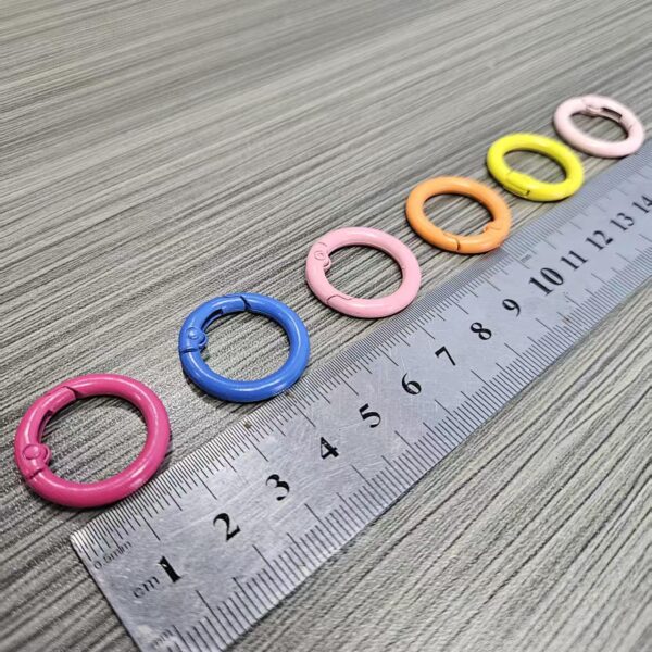 zinc die cast spring ring | round snap buckle for keychain | custom logo wholesale (复制)