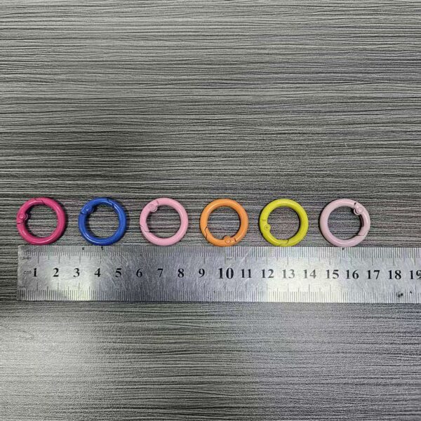 zinc die cast spring ring | round snap buckle for keychain | custom logo wholesale (复制)