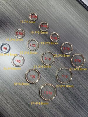 Zinc Die-Cast Spring Ring | Round Snap Buckle for Keychain | Custom Logo Wholesale