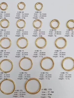 mini zinc alloy snap hook | lightweight clip for diy crafts & wallet | brushed finish (复制)