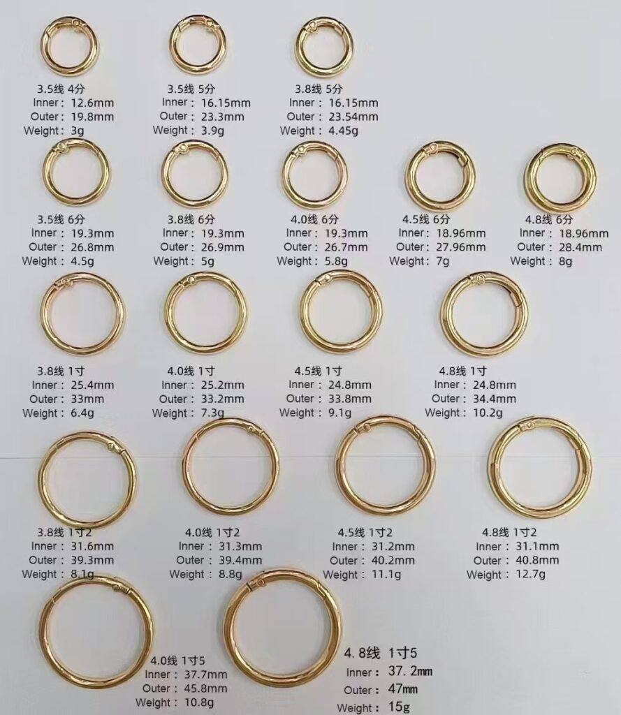 mini zinc alloy snap hook | lightweight clip for diy crafts & wallet | brushed finish (复制)