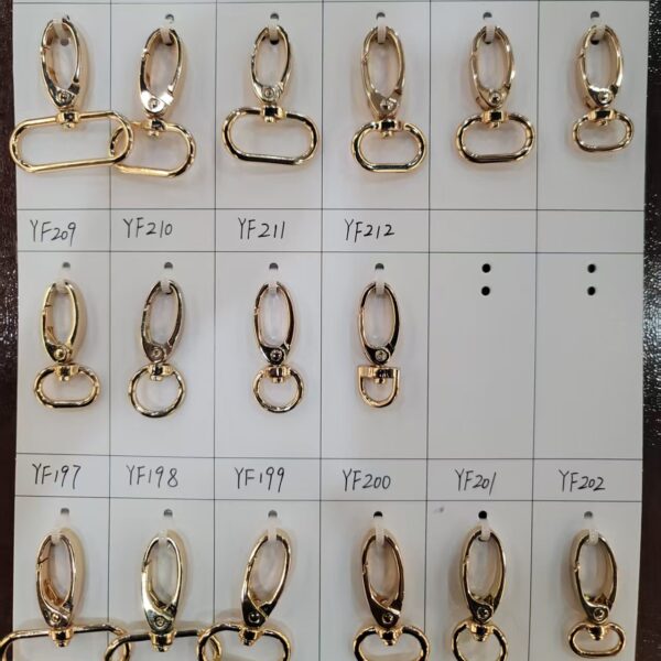 zinc alloy snap hook | gold plated swivel for purse chain | oem custom (复制)