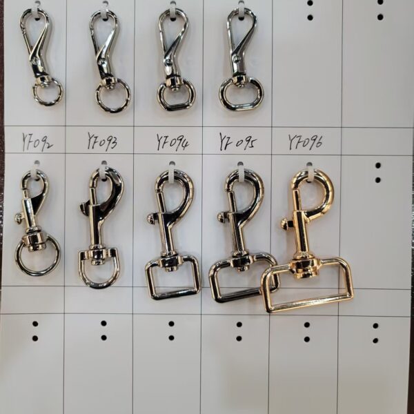 mini metal snap hook | spring gate for lanyard & id badge | bulk supply