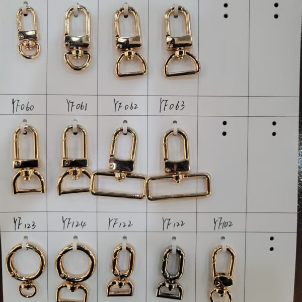 mini metal snap hook | spring gate for lanyard & id badge | bulk supply