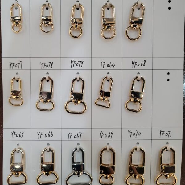 mini metal snap hook | spring gate for lanyard & id badge | bulk supply