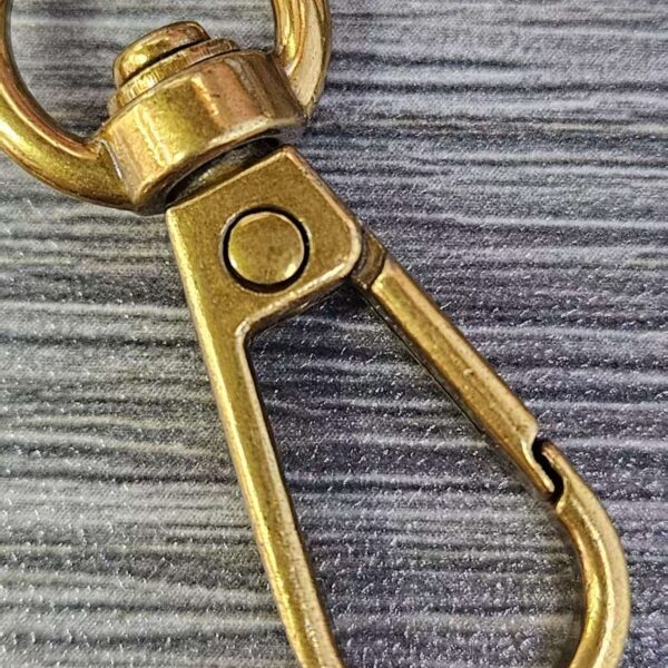free samzinc alloy snap hook | 25mm rose gold plated for handbag strap | swivel trigger lock