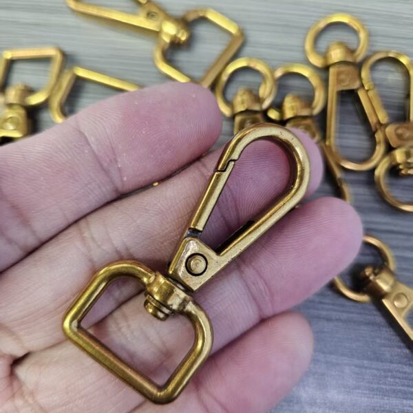 free samzinc alloy snap hook | 25mm rose gold plated for handbag strap | swivel trigger lock