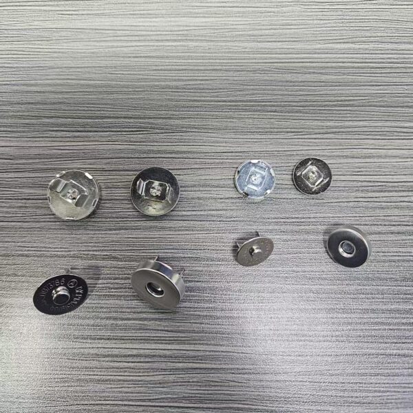 heavy duty metal magnetic buttons for leather bags