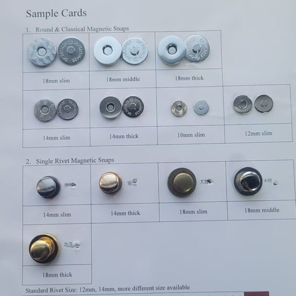 heavy duty metal magnetic buttons for leather bags (复制)