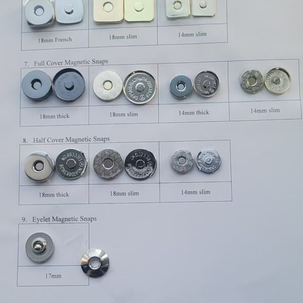 heavy duty metal magnetic buttons for leather bags (复制)